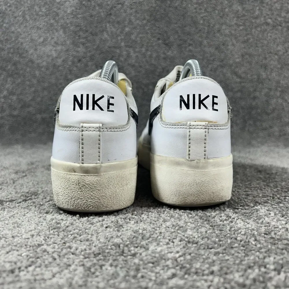 Nike Blazer Low DJ0292-101 Women’s Size 9.5 White Black Platform Shoes Used